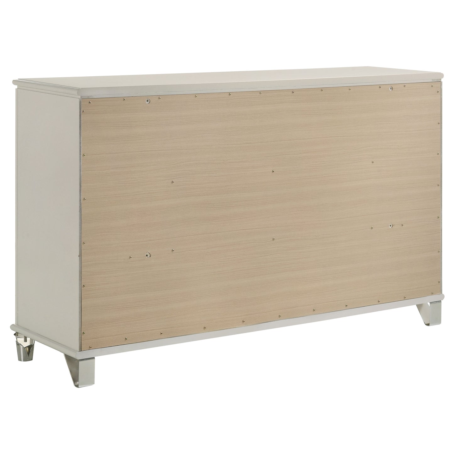 Celestira 4-Piece Queen Bedroom Set Pearl White with LED Accents