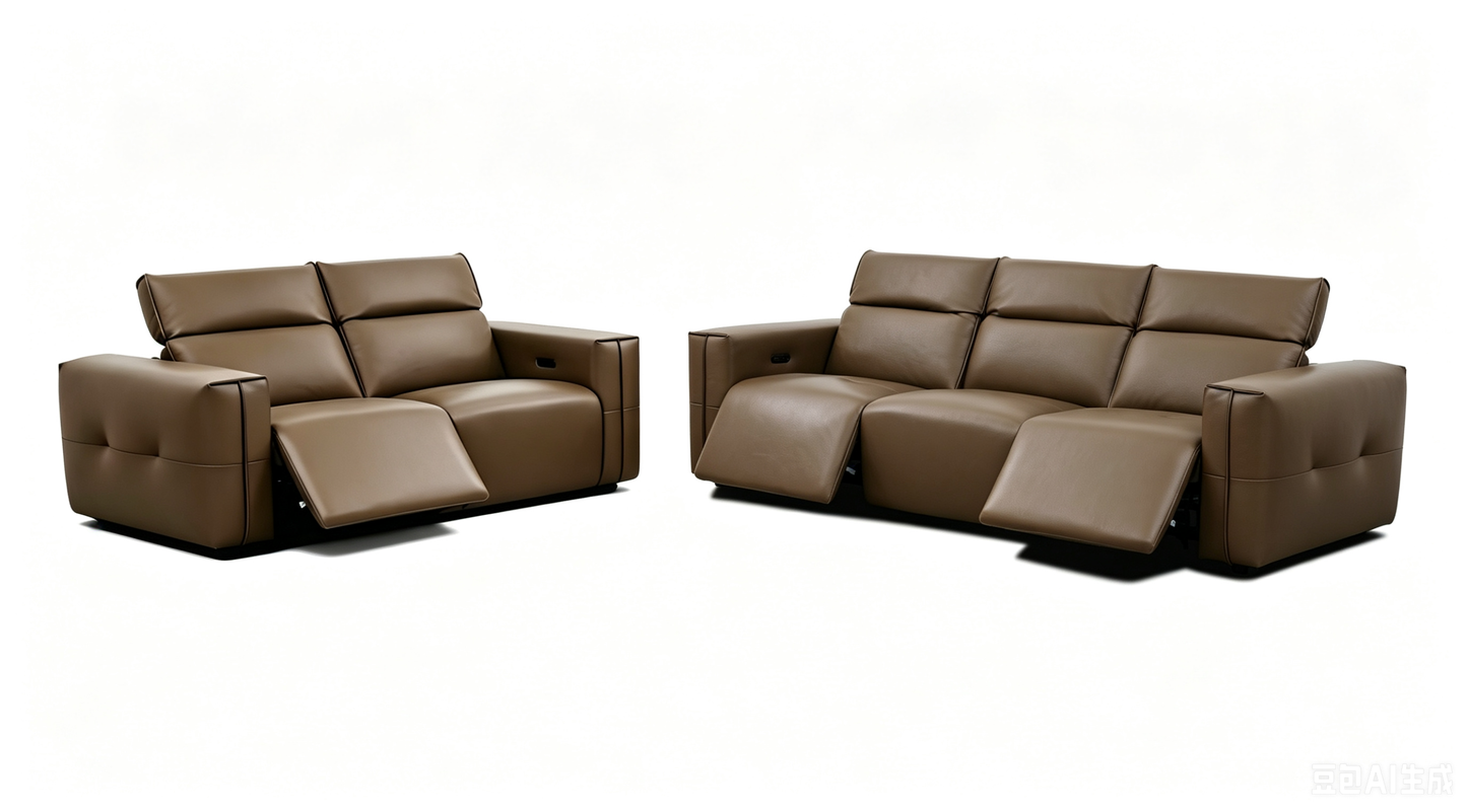 Caldraven 3+2 Power Reclining Sofa & Loveseat Set – Brown