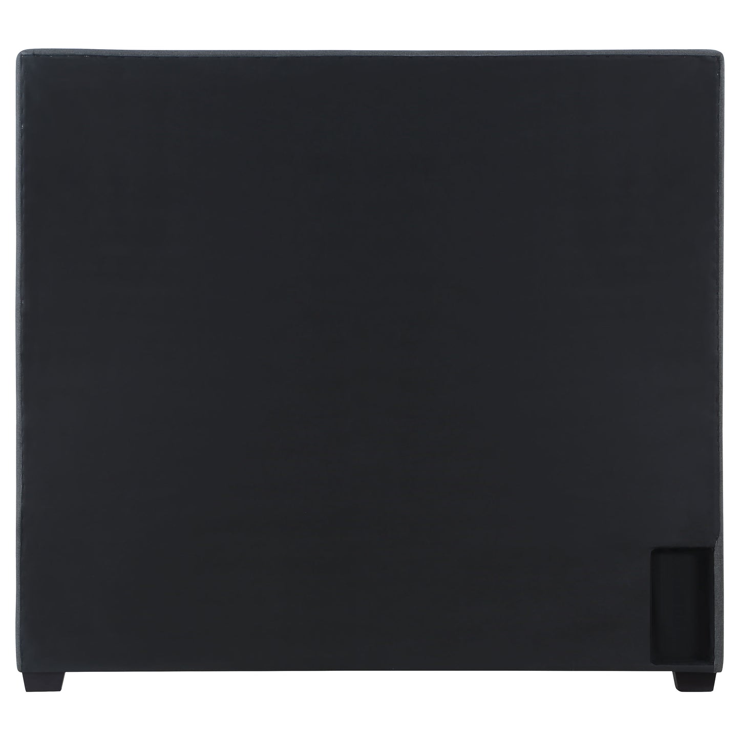 Veloura Upholstered Queen Panel Bed Charcoal