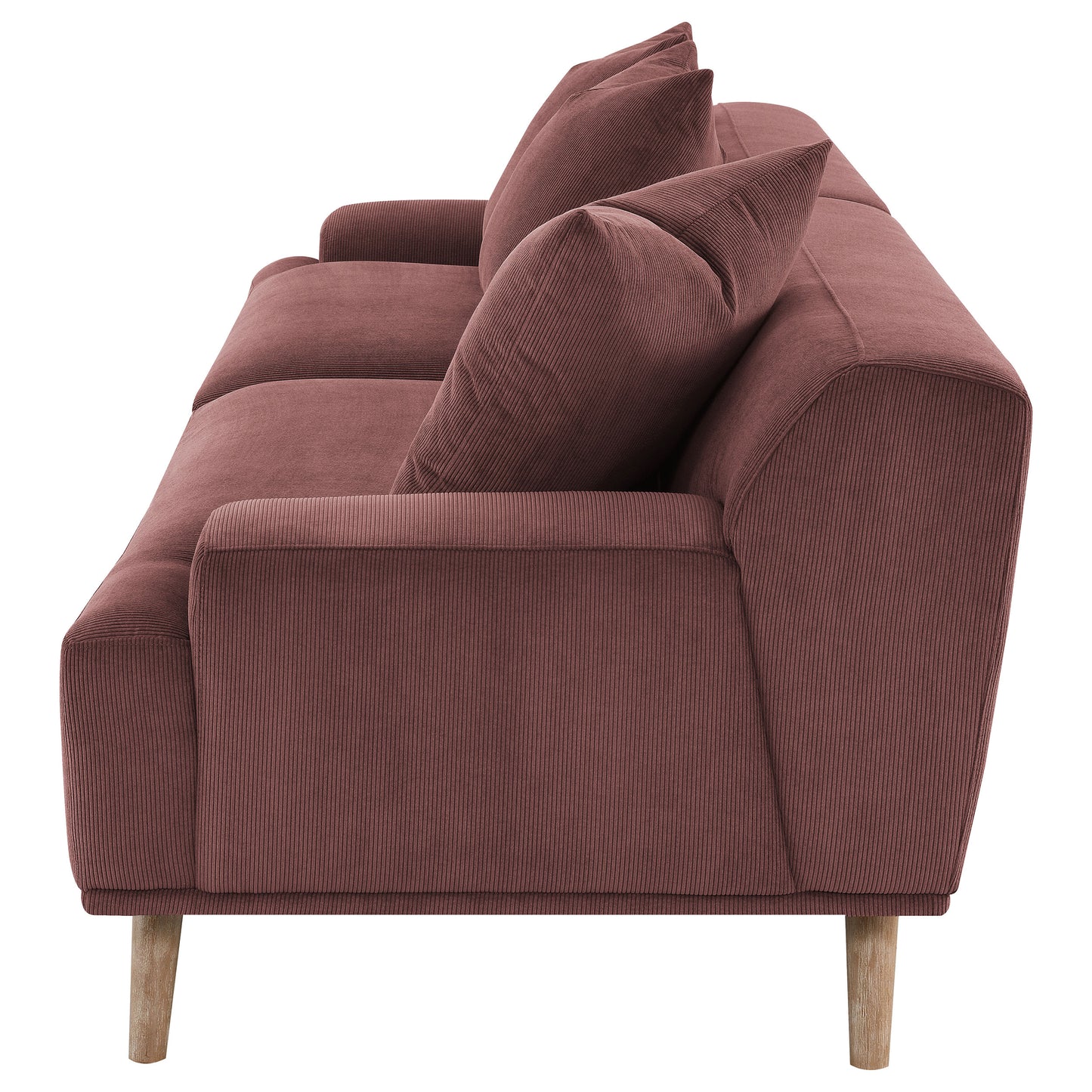 Elizabeth Extra-Long Sofa – Wine Red
