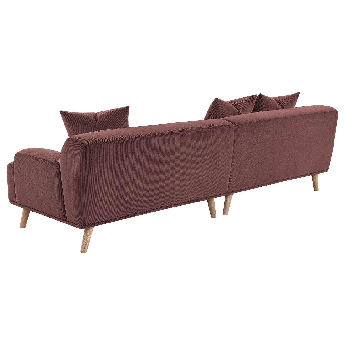 Elizabeth Extra-Long Sofa – Wine Red