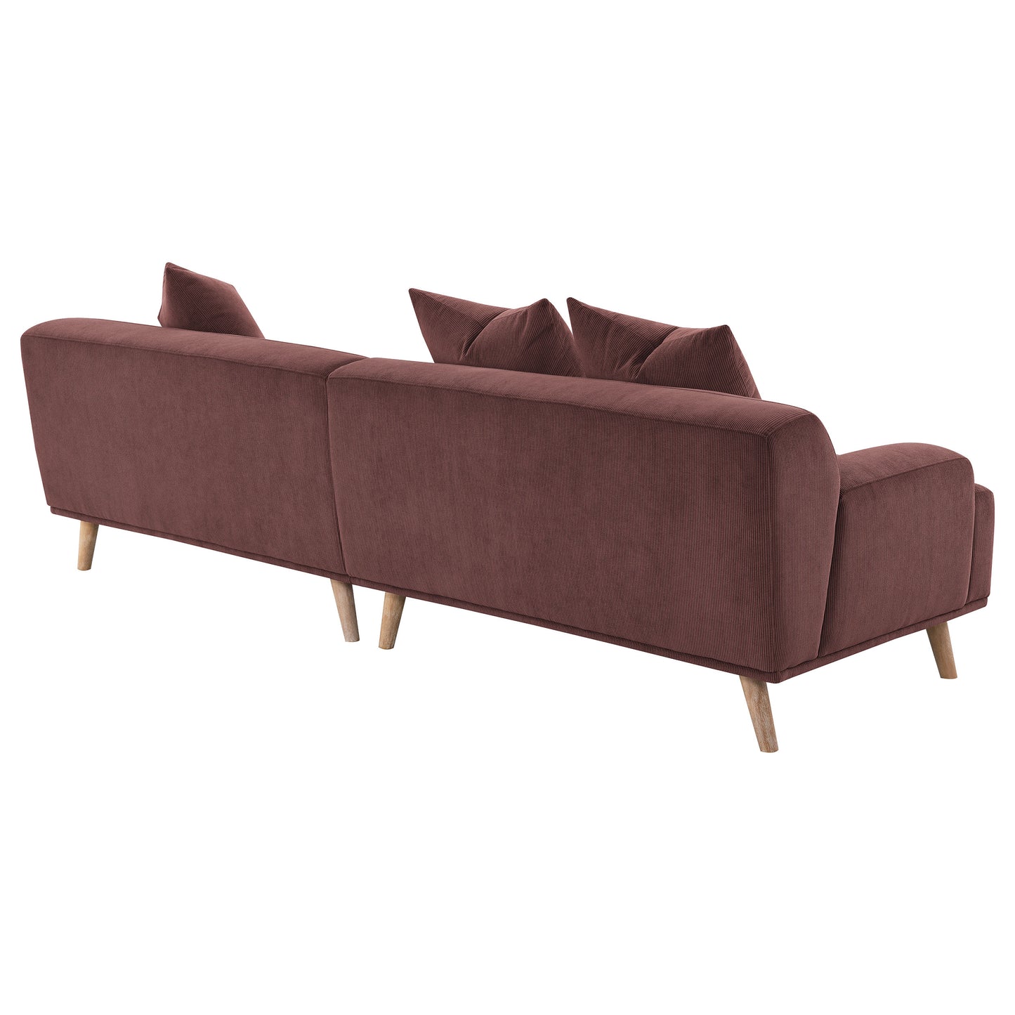 Elizabeth Extra-Long Sofa – Wine Red