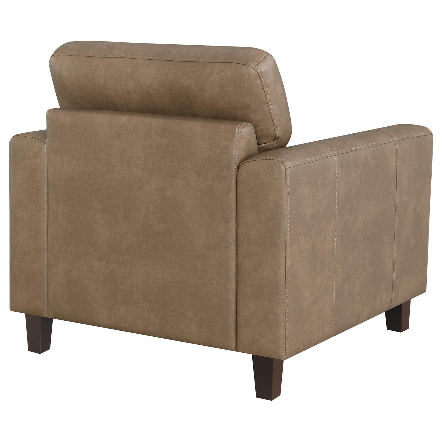 Elowen Faux Leather Accent – Chestnut Brown