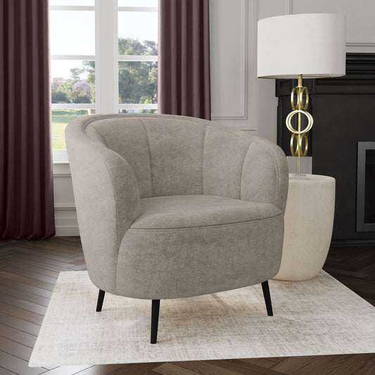 Arden Channel Accent Chair – Beige