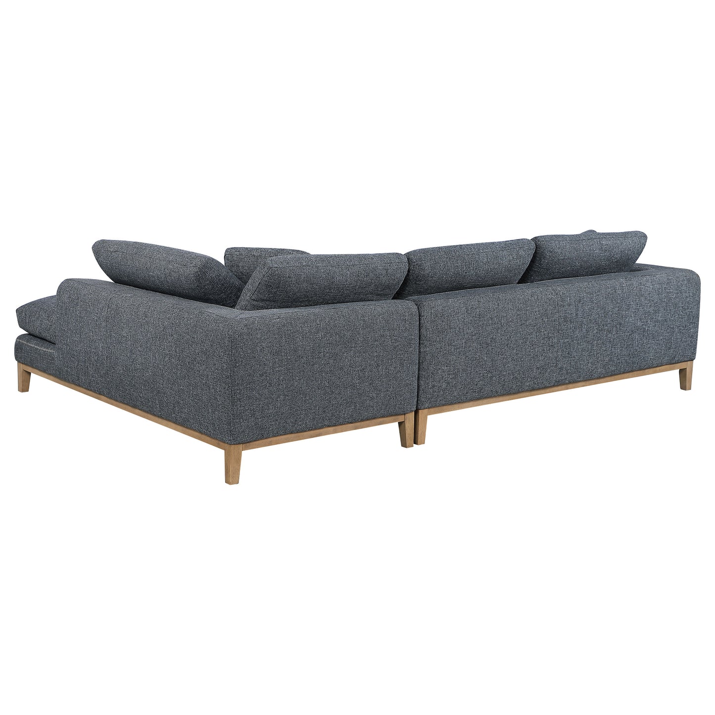 Persia Upholstered Track Arm Sectional Sofa – Grey