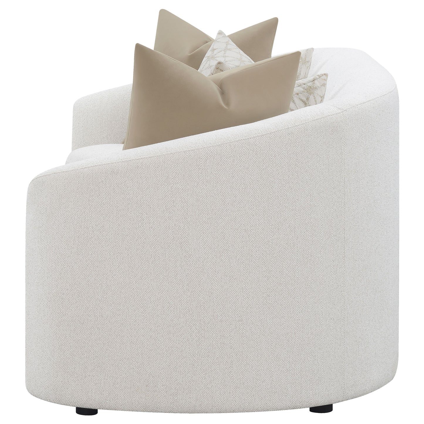 Rainn Sofa in Soft Bouclé Upholstery, Latte Tone