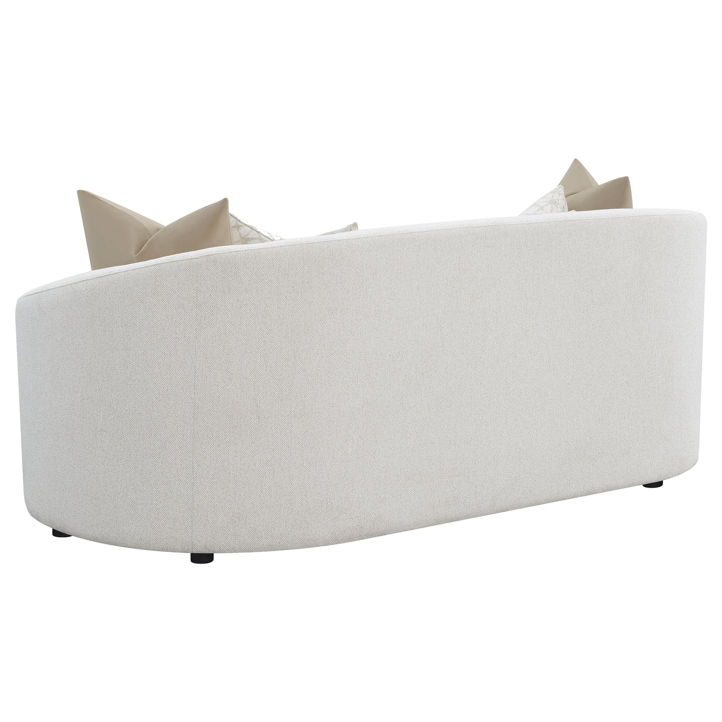 Rainn Sofa in Soft Bouclé Upholstery, Latte Tone