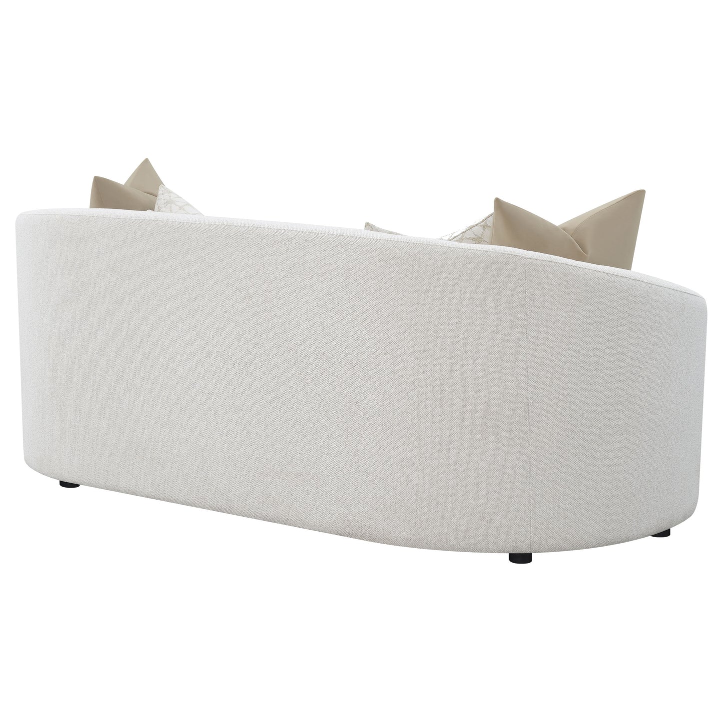 Rainn Sofa in Soft Bouclé Upholstery, Latte Tone