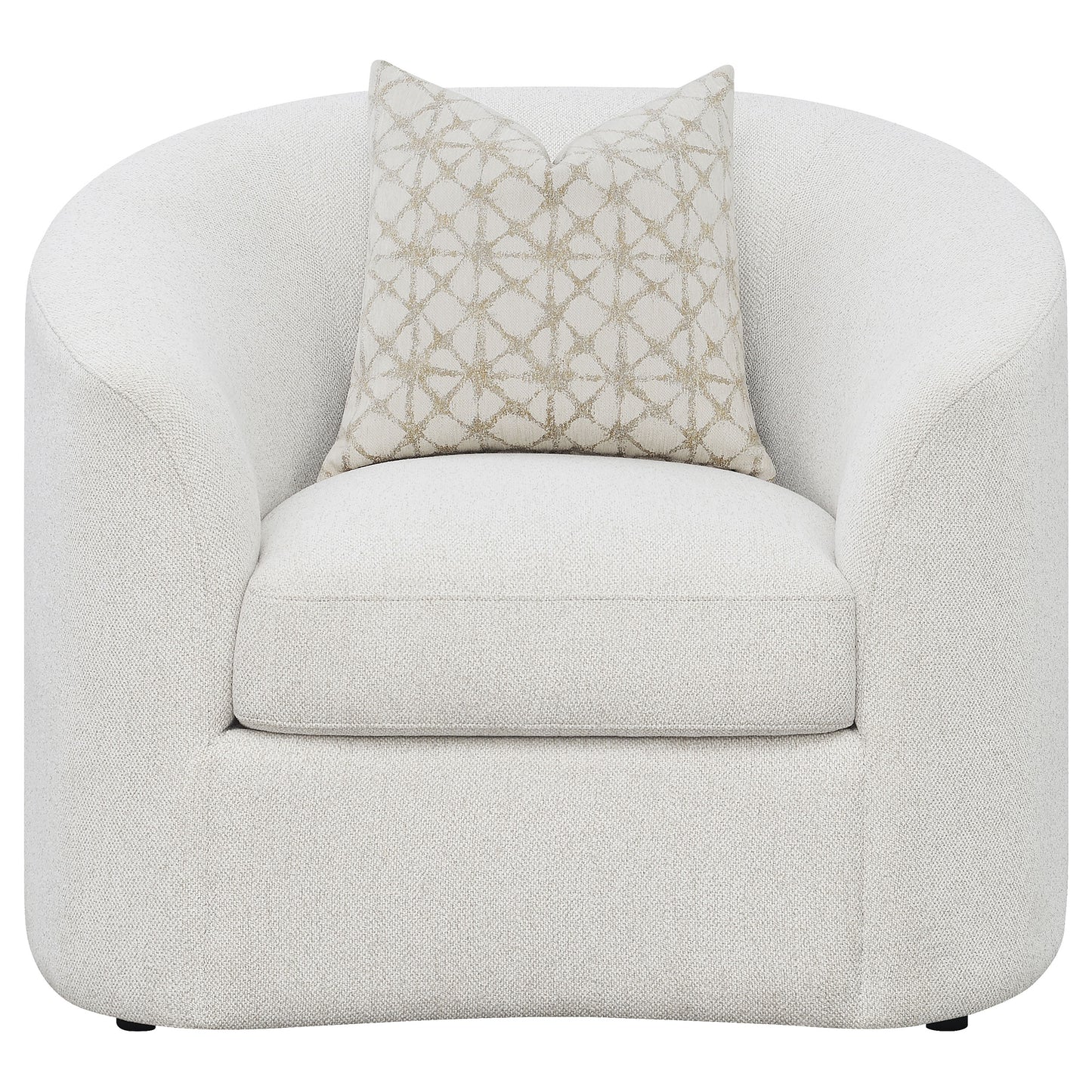Corinne Bouclé Silhouette Chair – Cream Latte