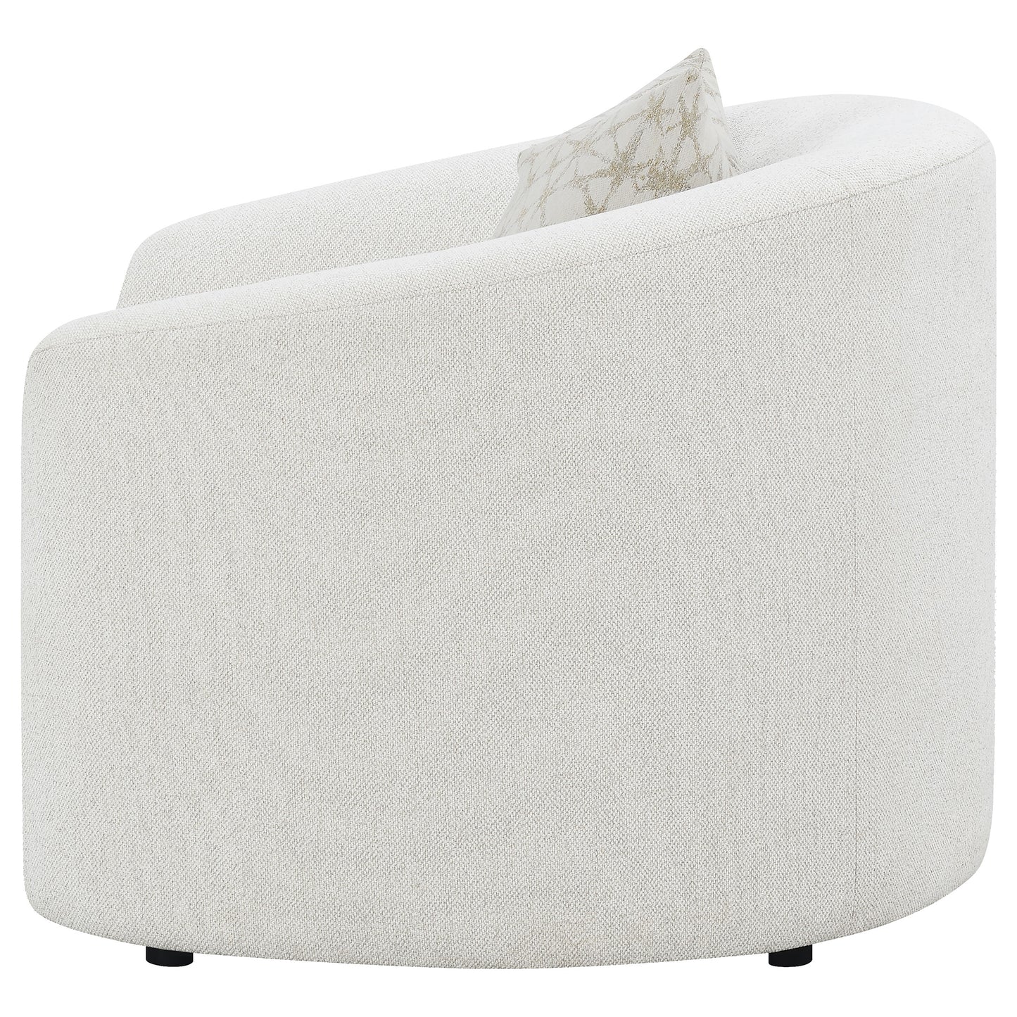 Corinne Bouclé Silhouette Chair – Cream Latte