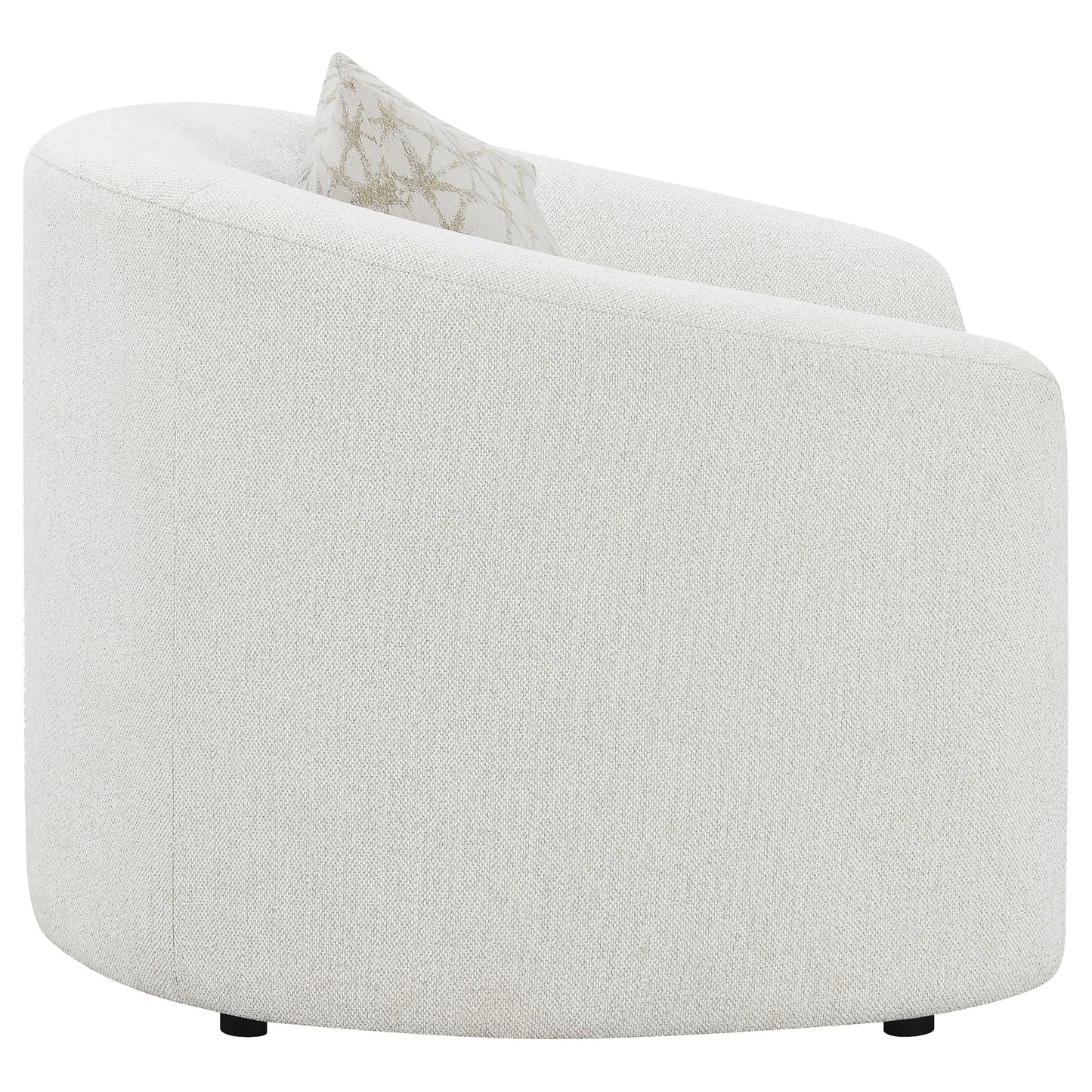 Corinne Bouclé Silhouette Chair – Cream Latte