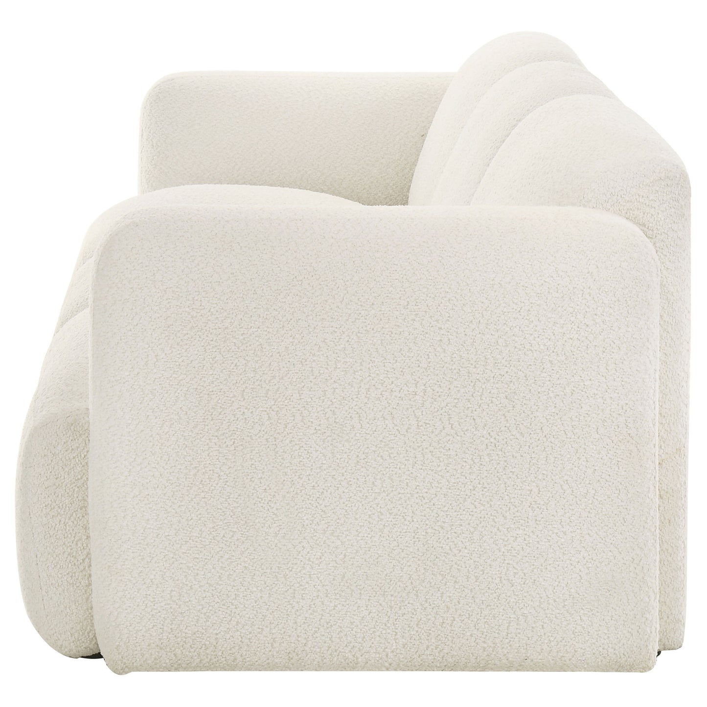 Camden Sculpted Track Arm Sofa – Textured Ivory