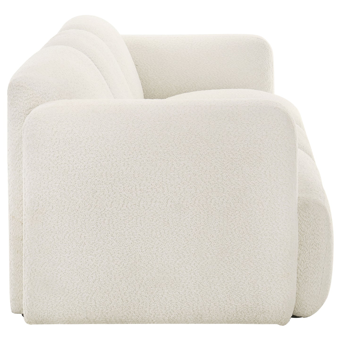 Camden Sculpted Track Arm Sofa – Textured Ivory