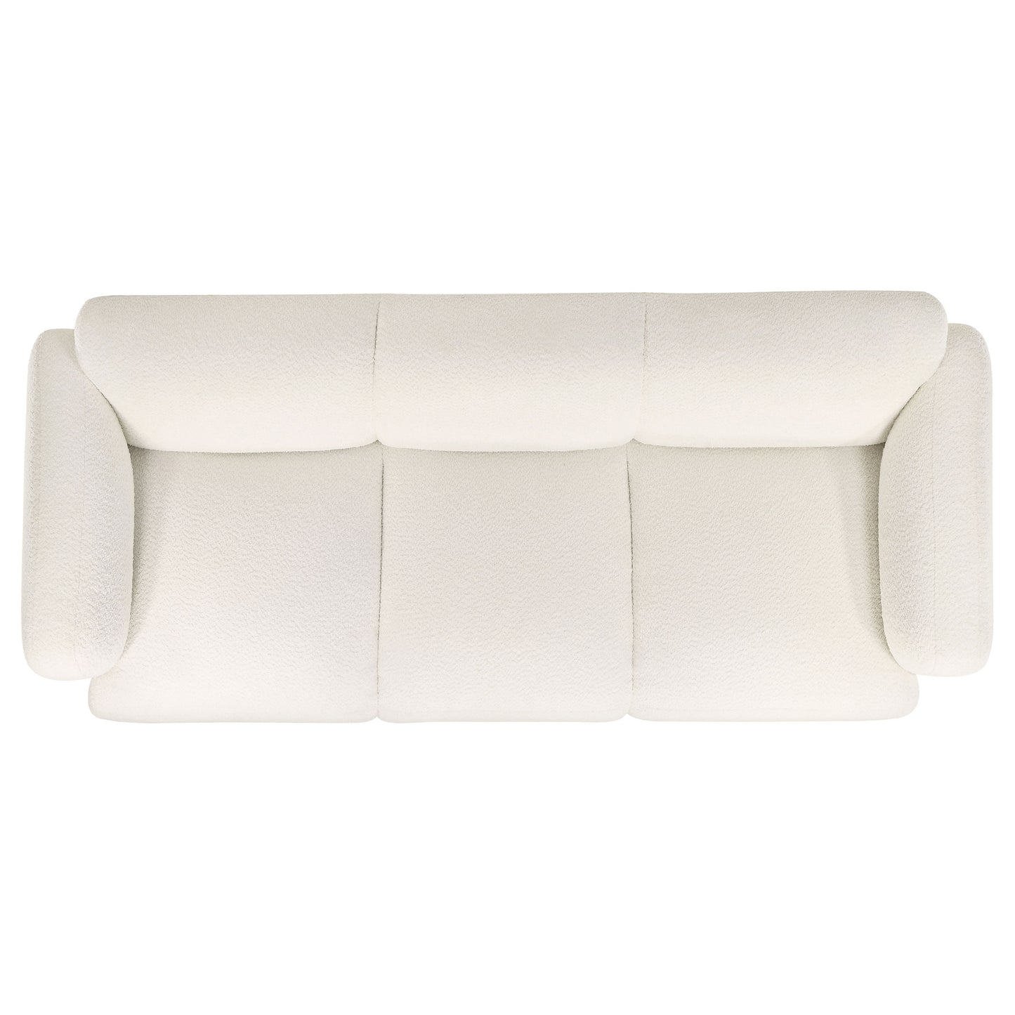 Camden Sculpted Track Arm Sofa – Textured Ivory