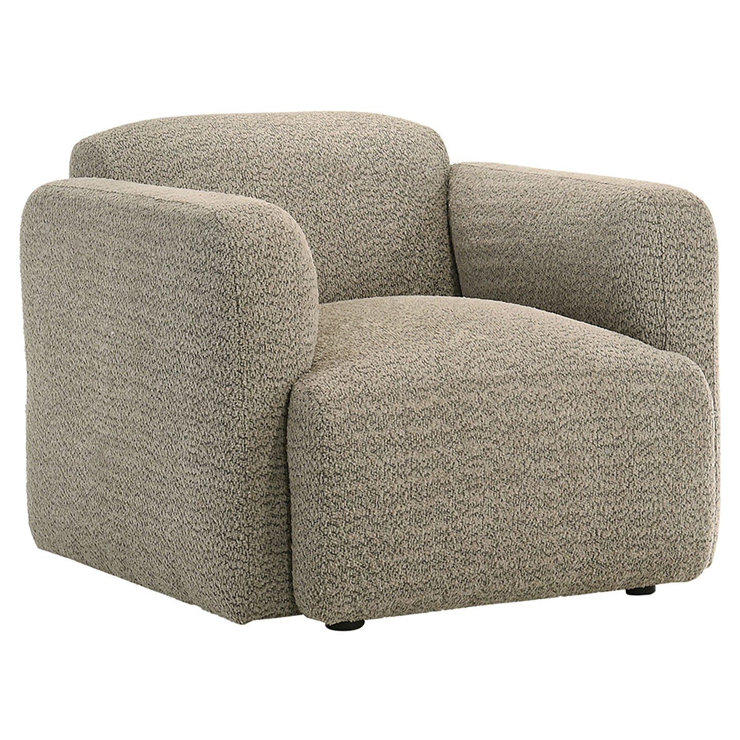 Brielle Curved Arm Accent Chair – Cocoa