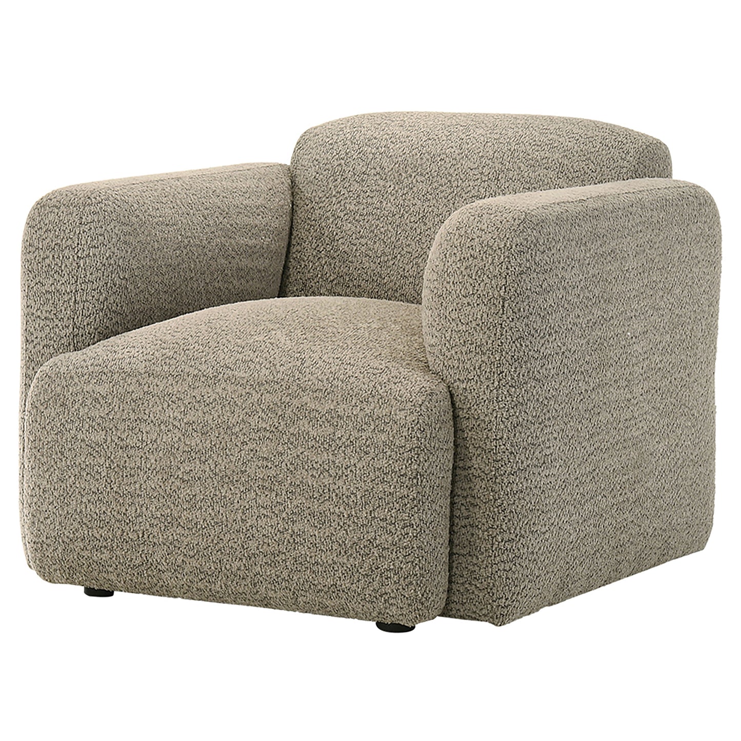 Brielle Curved Arm Accent Chair – Cocoa