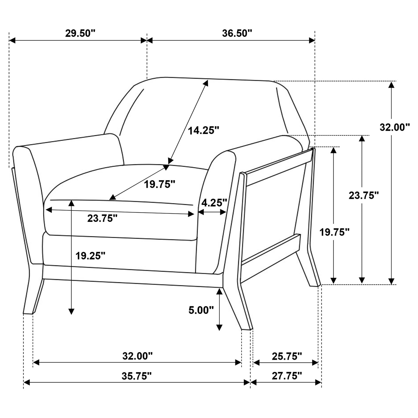 Marceau Sculpted Lounge – Ash Grey