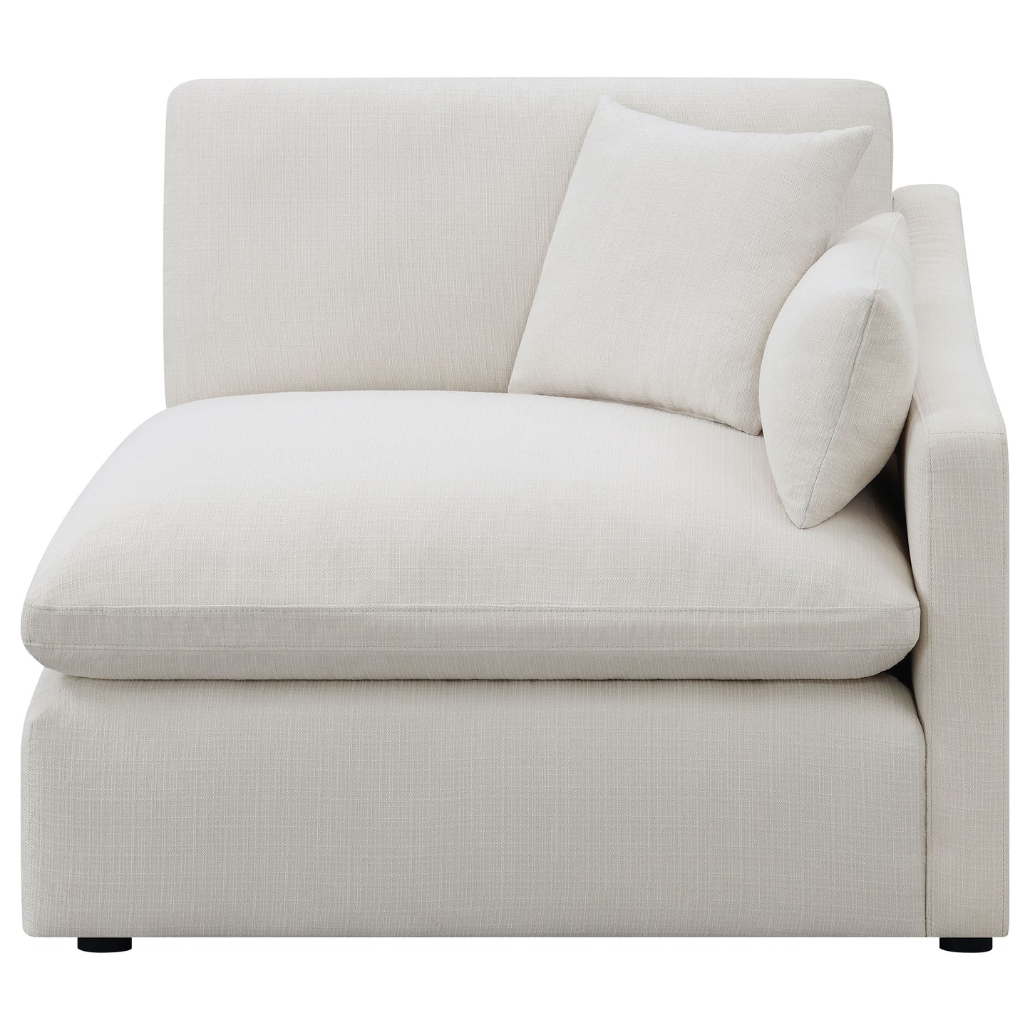 Calvyn Linen RAF Sectional Chair – Ivory