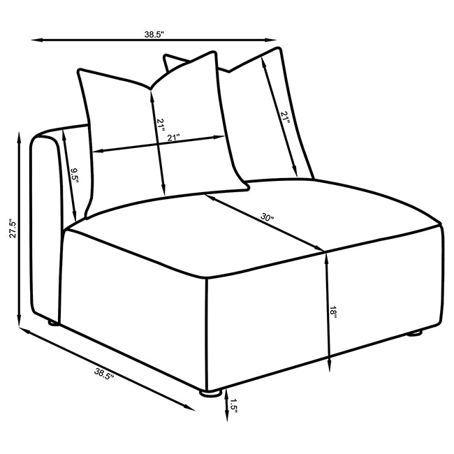 Arielle Slip Silhouette Chair – Storm Grey