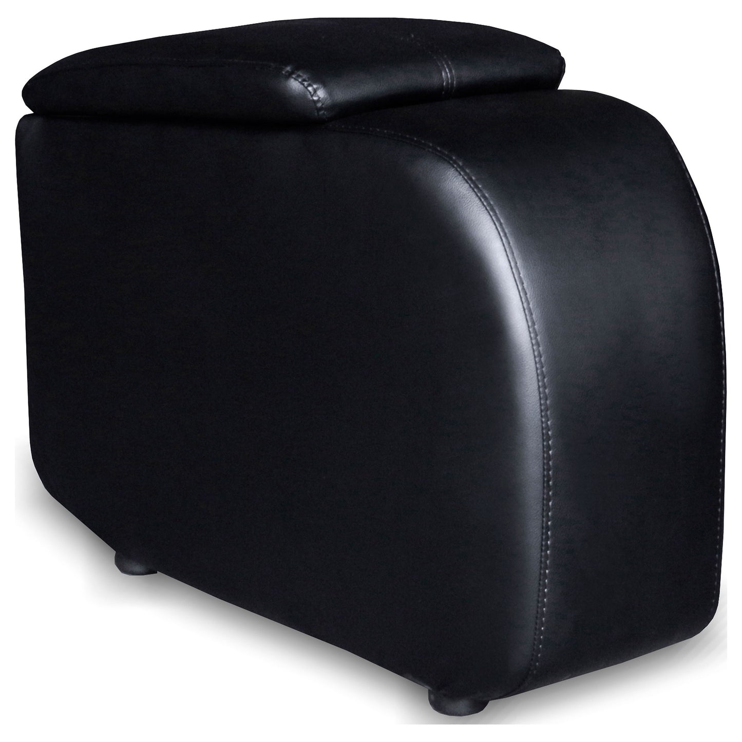 Verona Black 5-Piece Leather Theater Seating