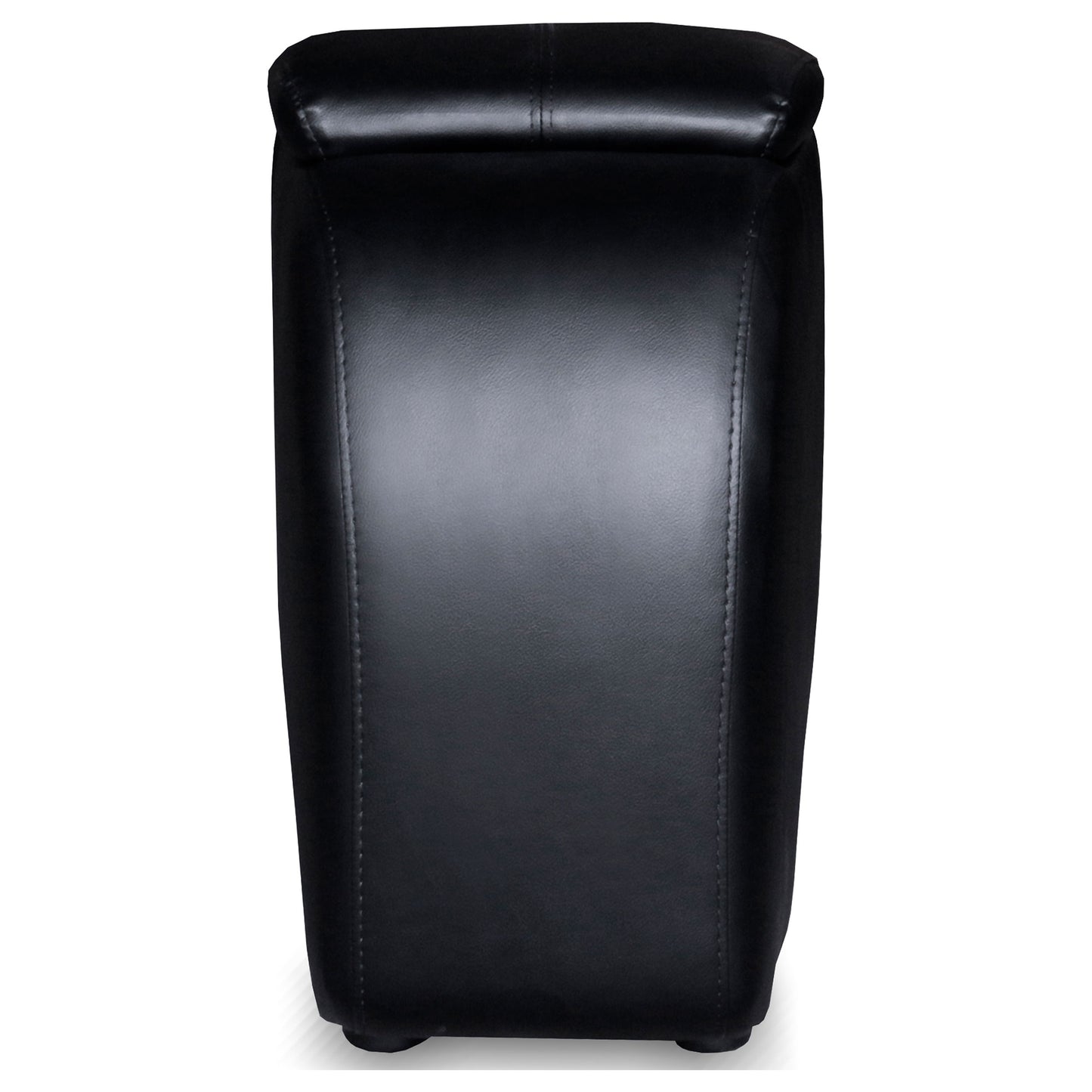 Verona Black 5-Piece Leather Theater Seating