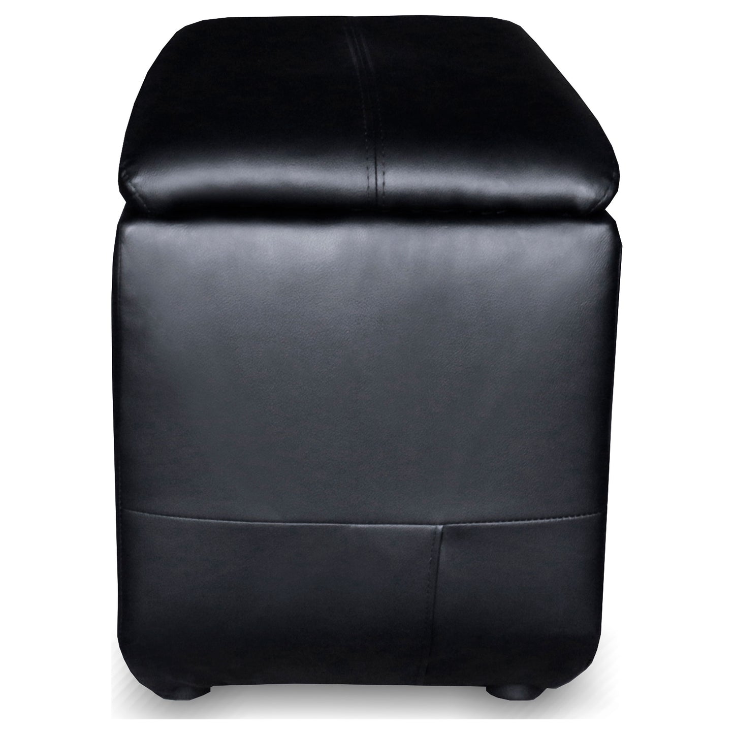 Verona Black 5-Piece Leather Theater Seating