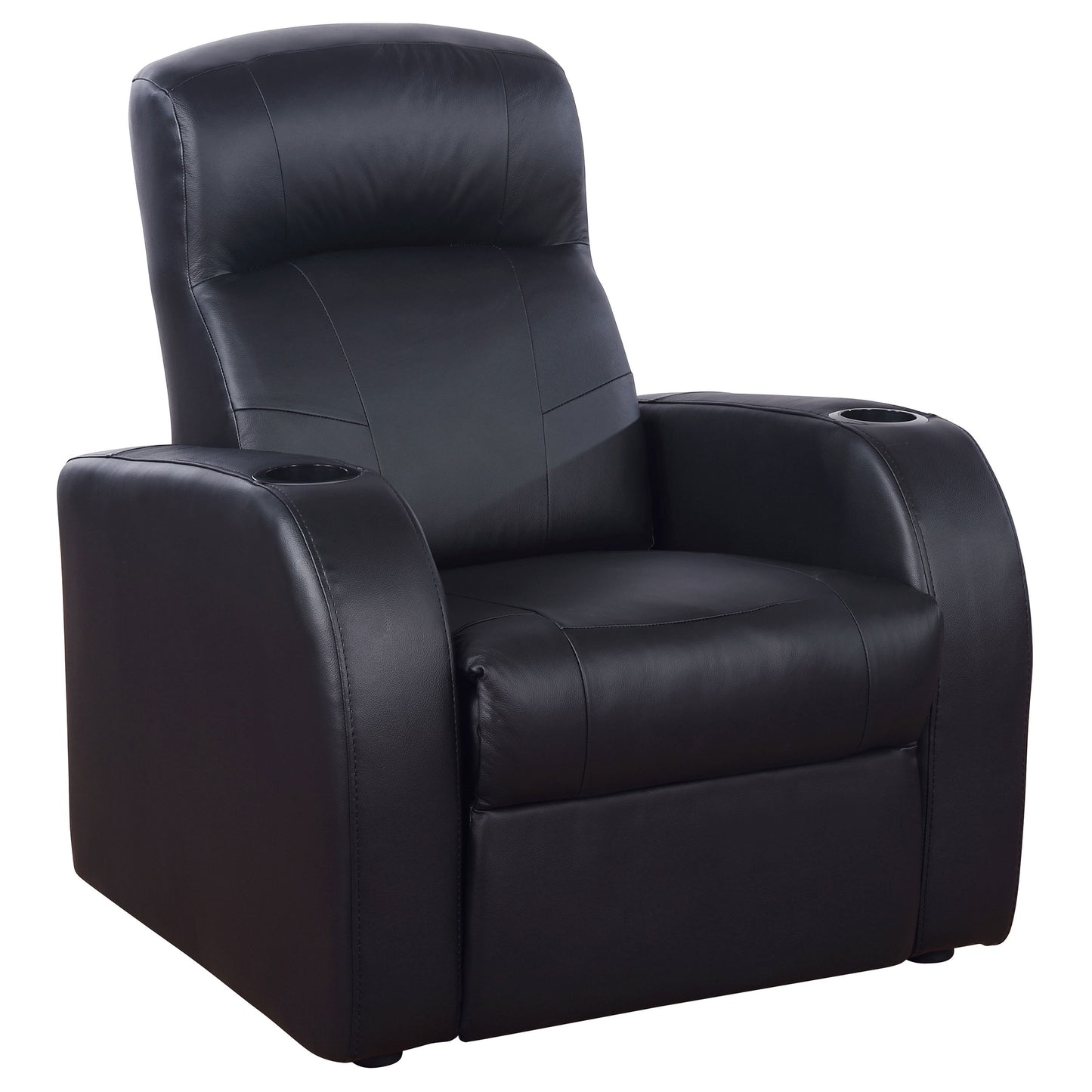 Zayden Black Fabric Recliner