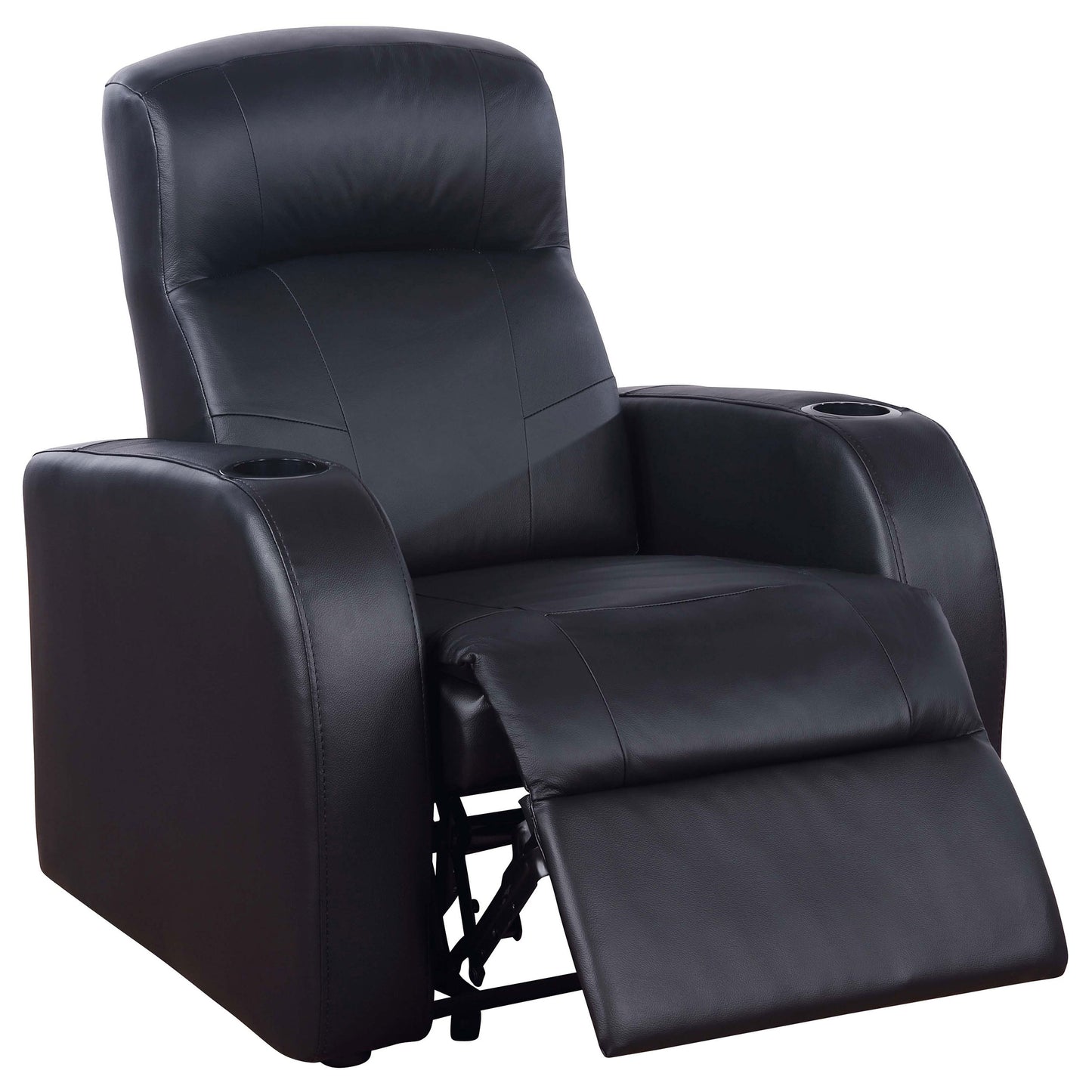 Zayden Black Fabric Recliner