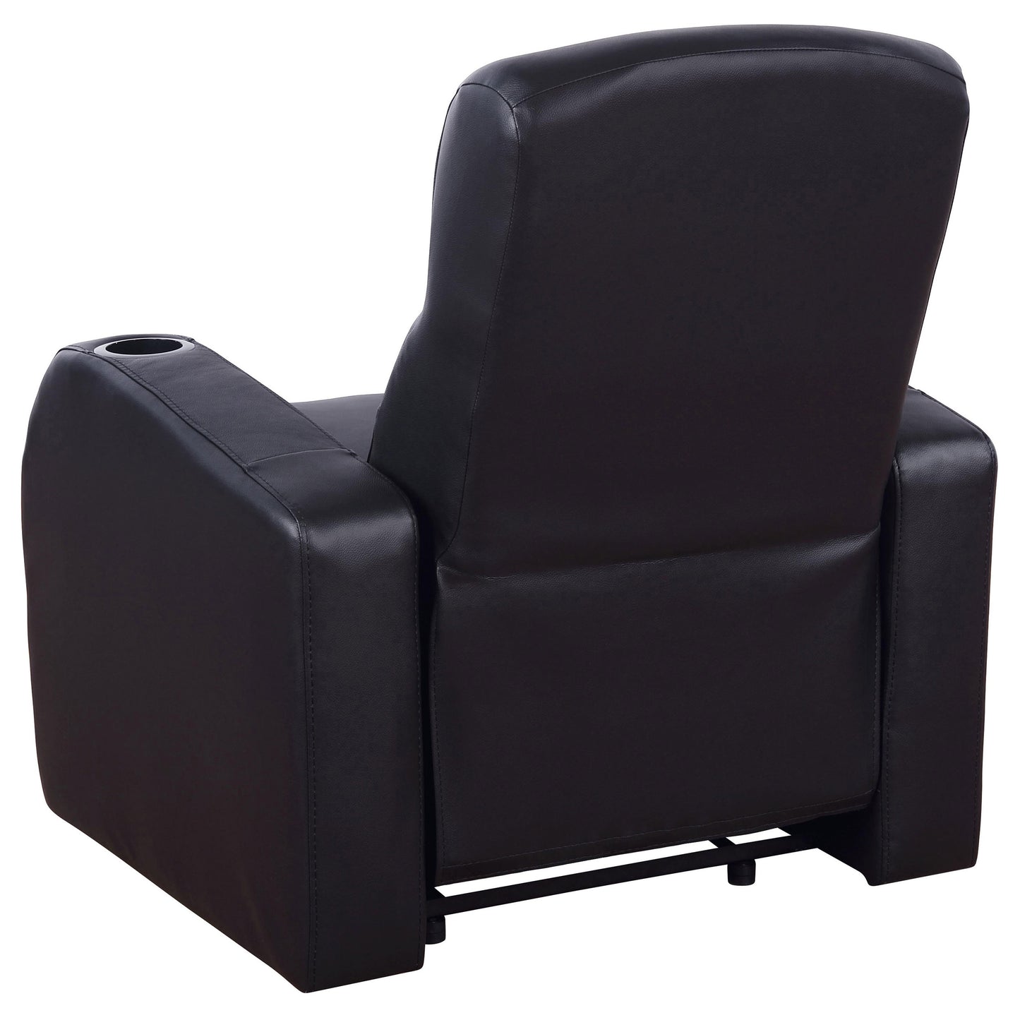 Zayden Black Fabric Recliner