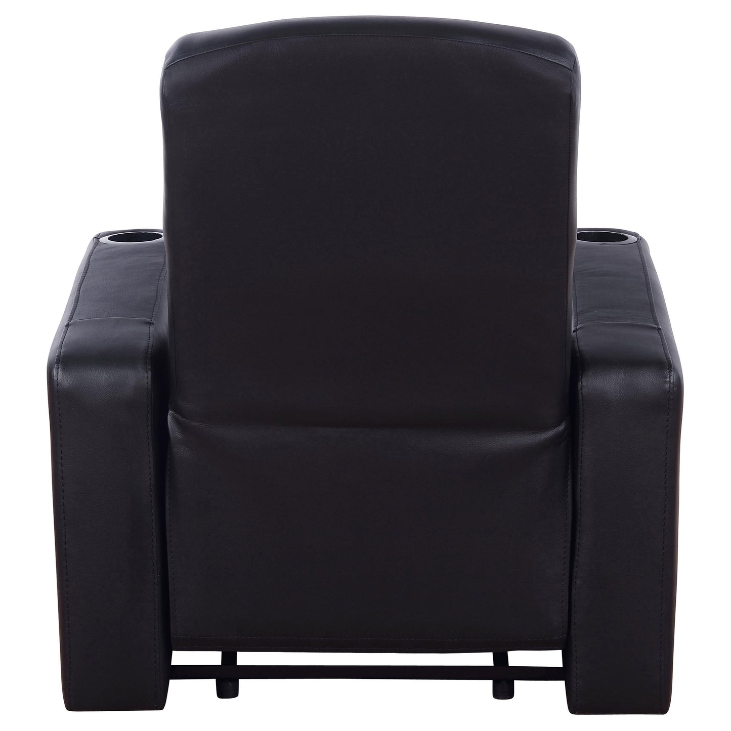 Zayden Black Fabric Recliner