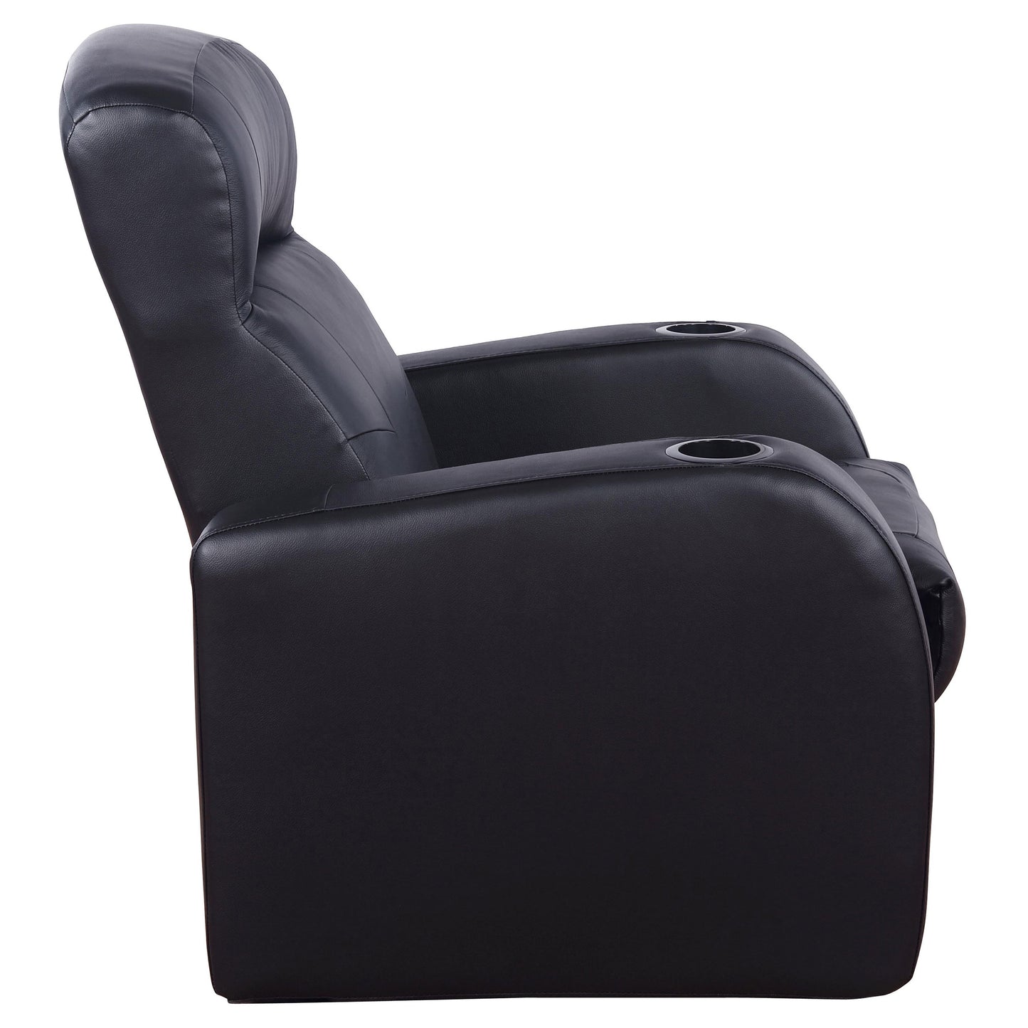 Zayden Black Fabric Recliner