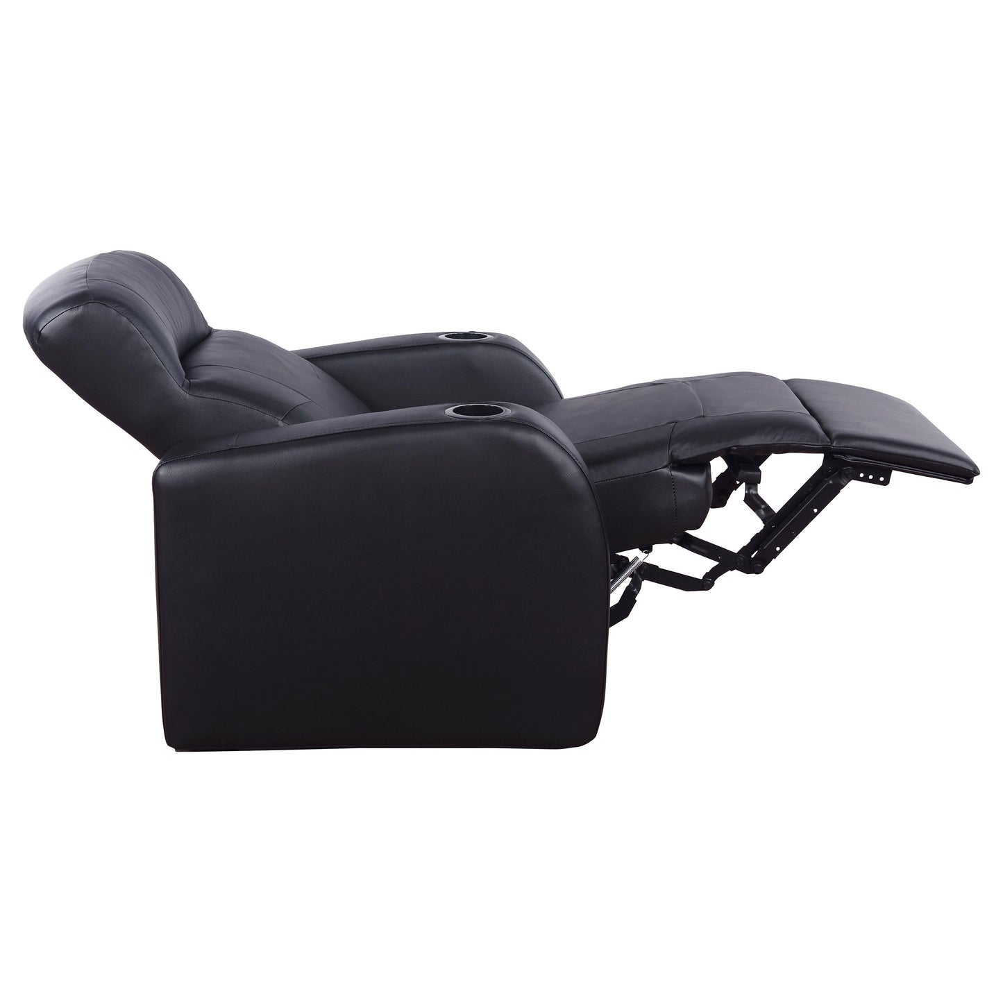 Zayden Black Fabric Recliner