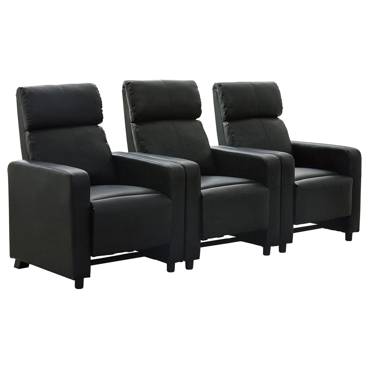Cinema Luxe Black Recliner Suite