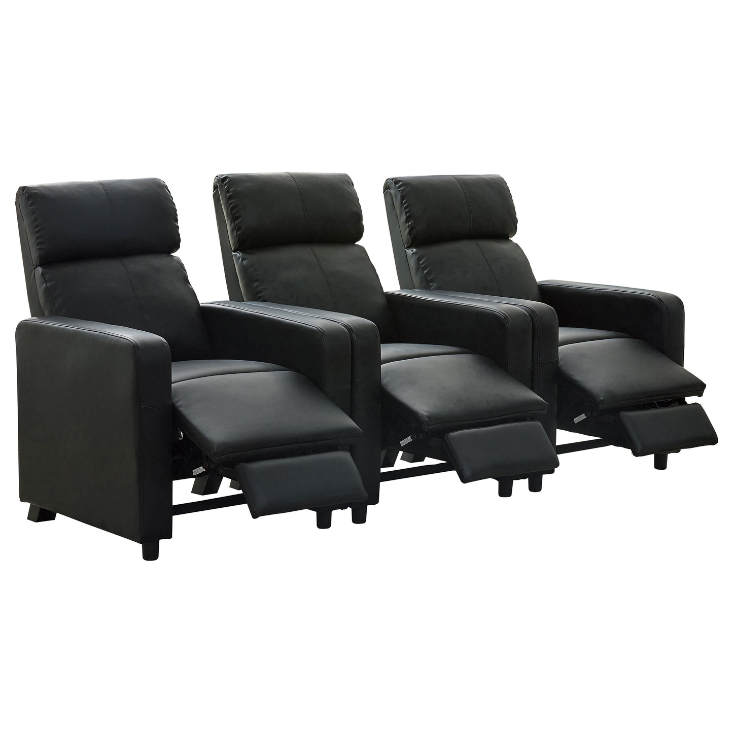Cinema Luxe Black Recliner Suite