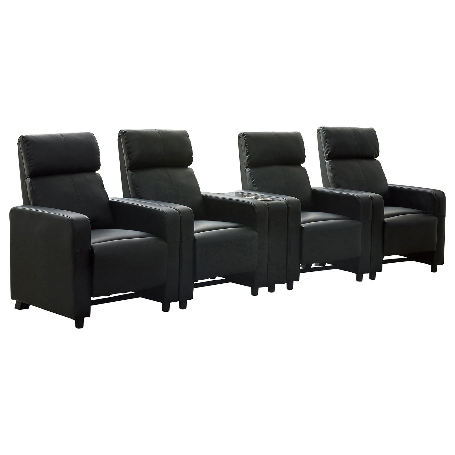 Velaro Black Reclining Lounge Suite