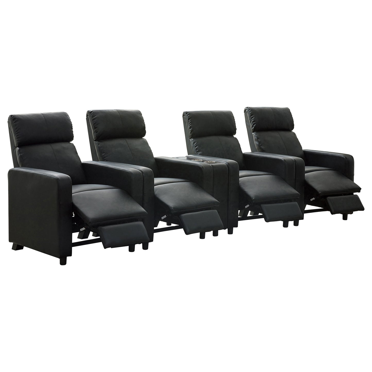 Velaro Black Reclining Lounge Suite