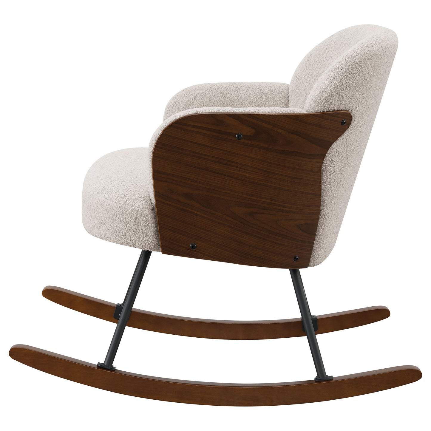 Paige Bouclé Rocking Chair – Beige