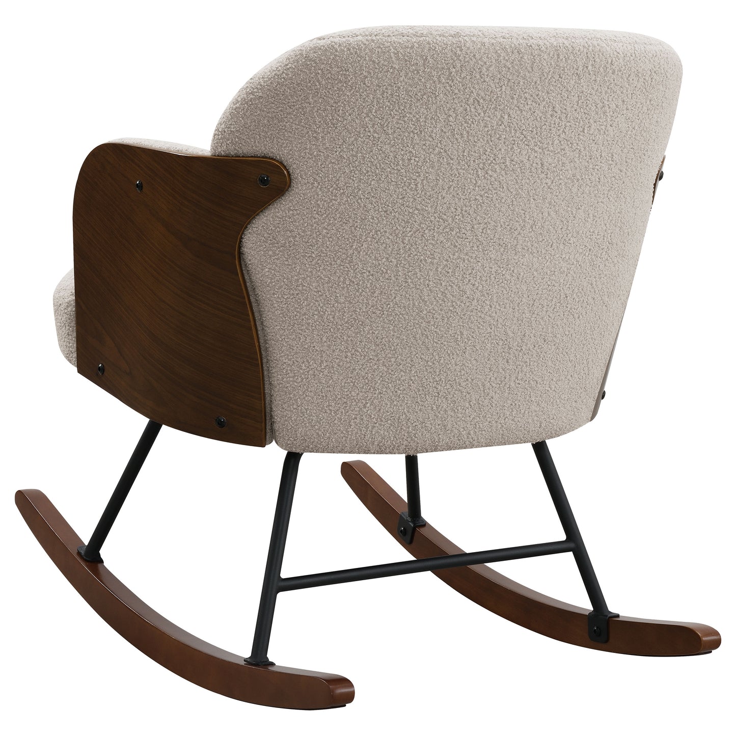 Paige Bouclé Rocking Chair – Beige