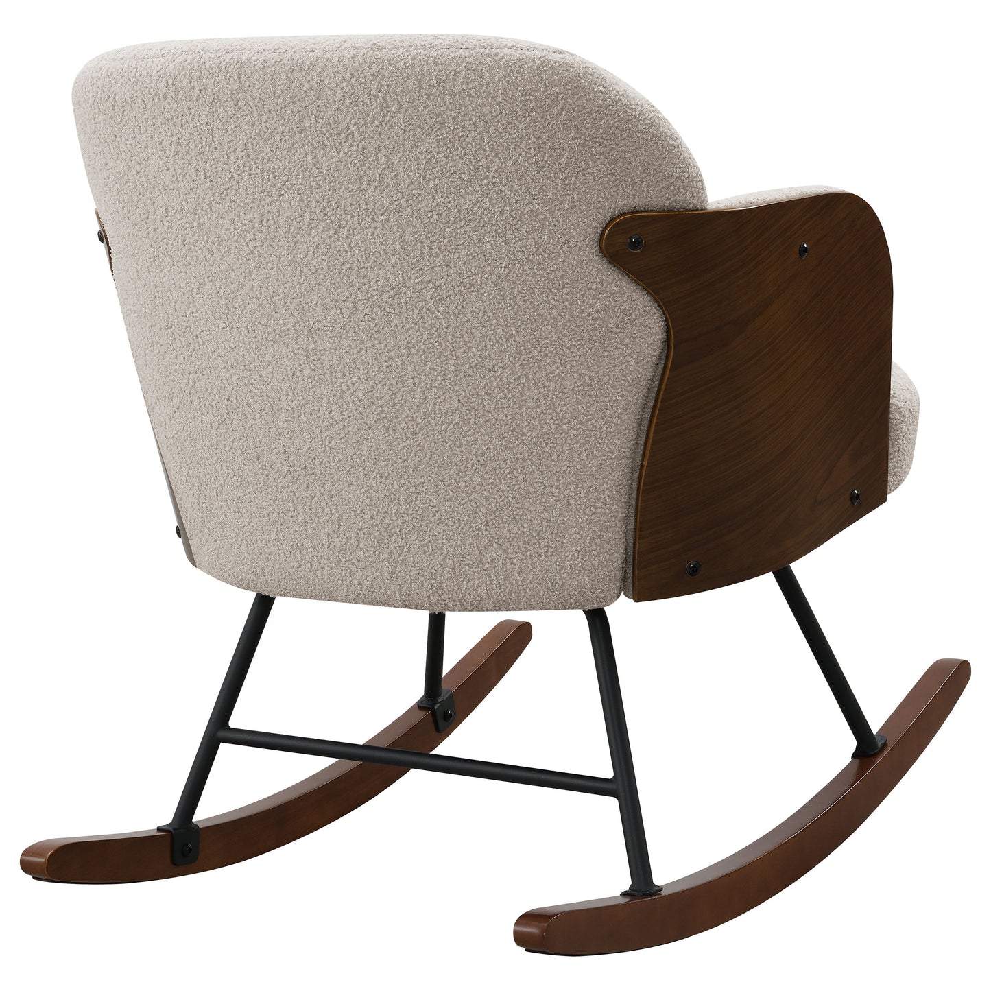 Paige Bouclé Rocking Chair – Beige