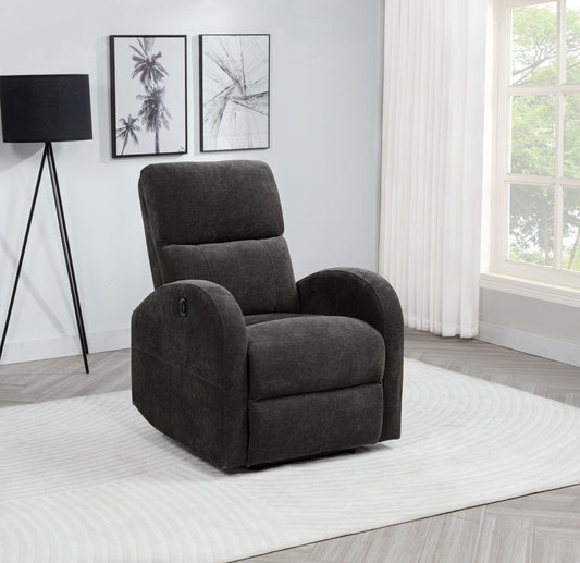 Zayden Graphite Power Lounge Chair