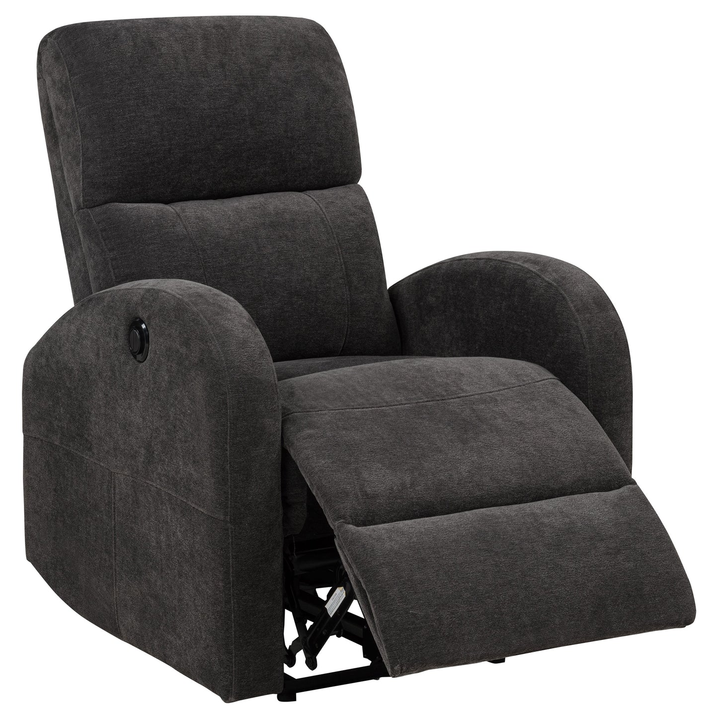 Zayden Graphite Power Lounge Chair