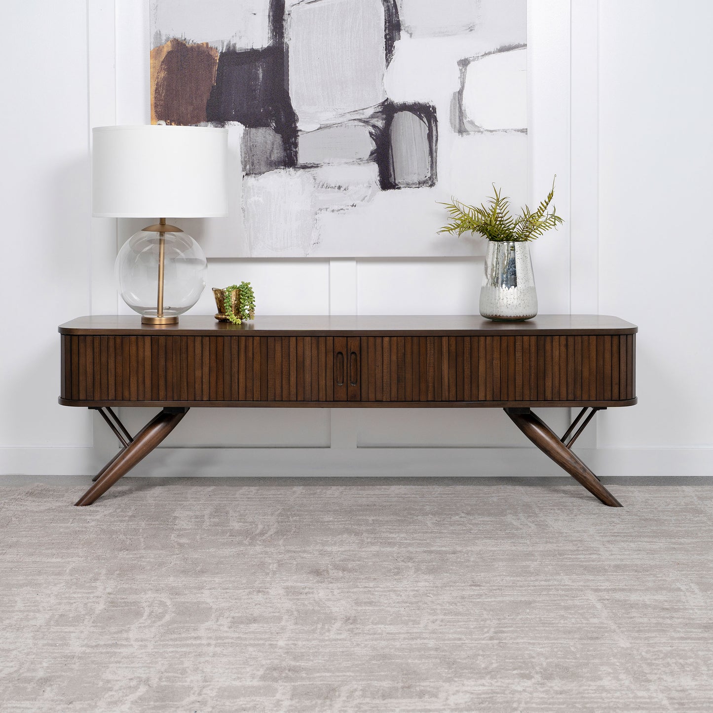 Ariston 71" Mid-Century Modern TV Console