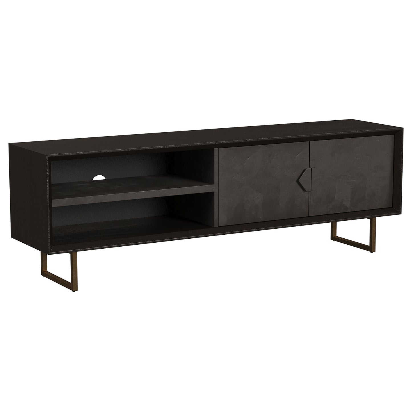 Calderon Charcoal Media Console 70"