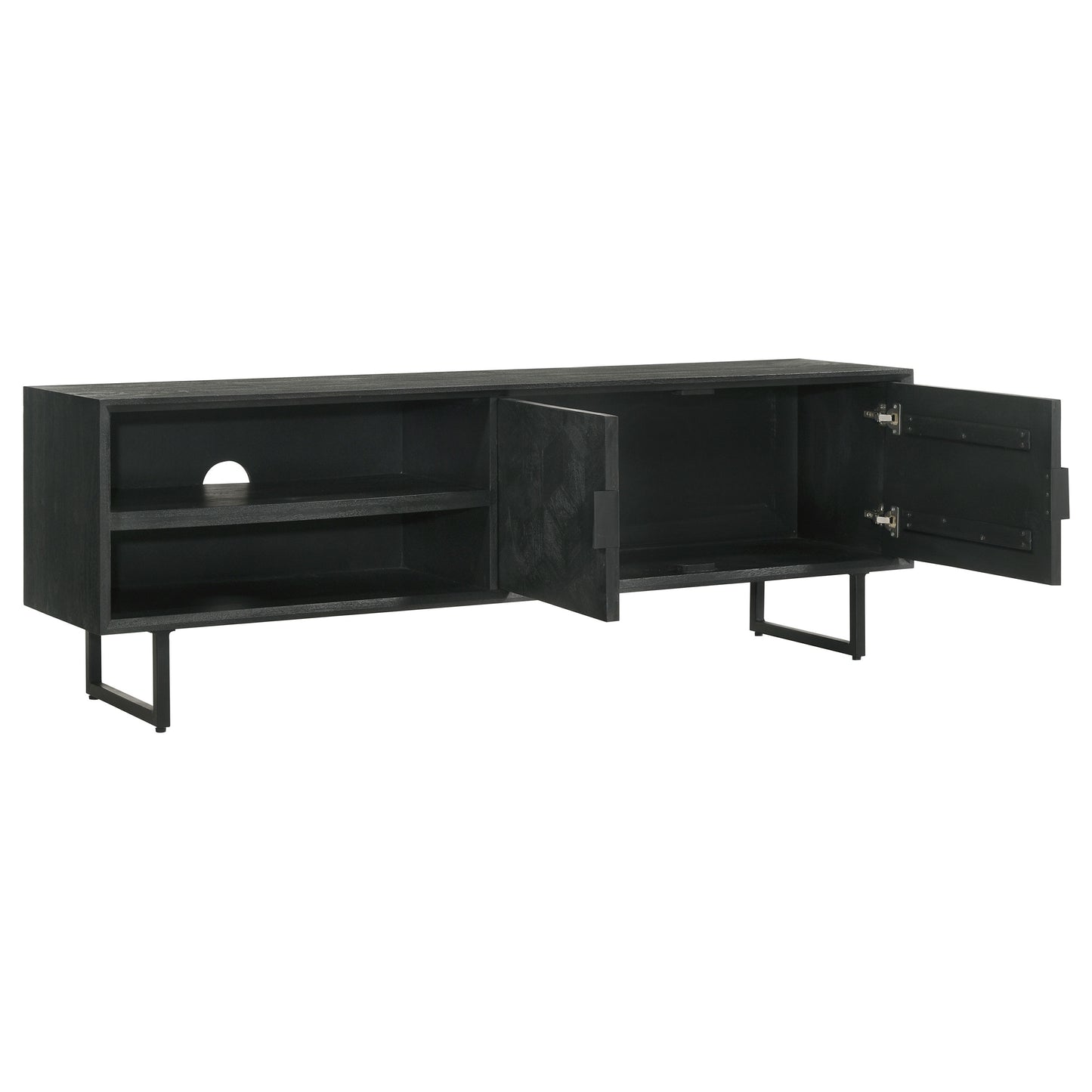 Calderon Charcoal Media Console 70"