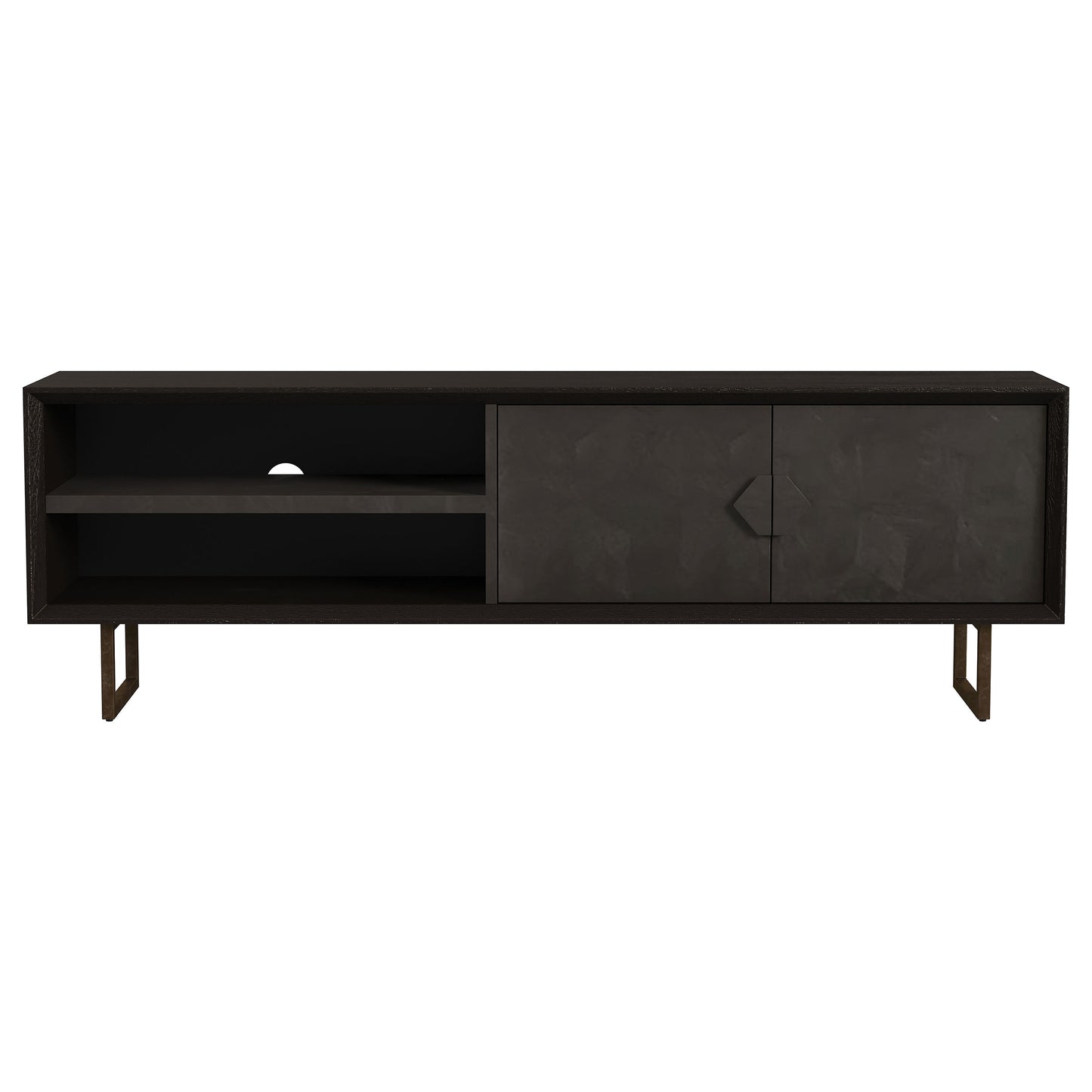 Calderon Charcoal Media Console 70"