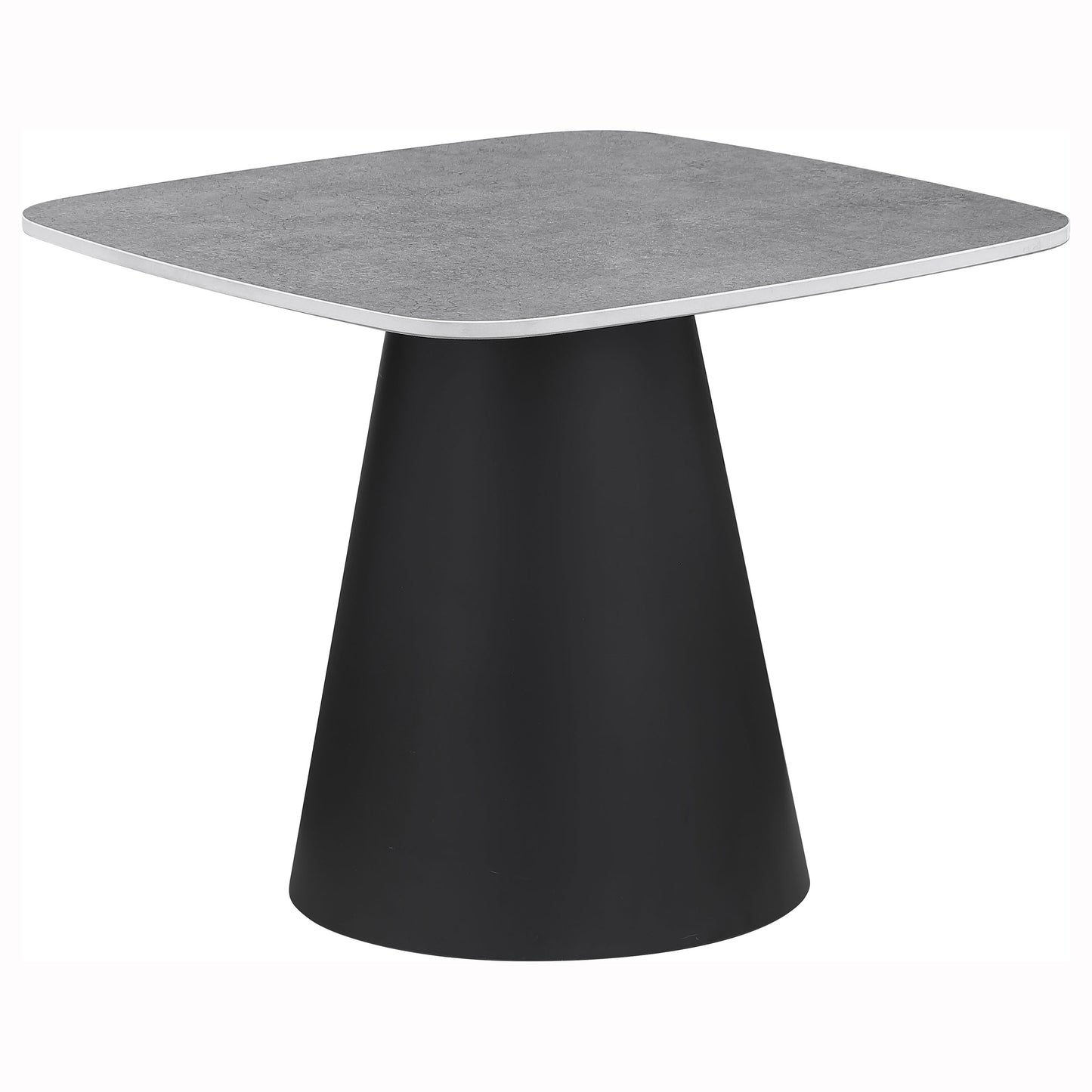 Eason Modern 2-Piece Coffee & Cocktail Table Set – Concrete & Black