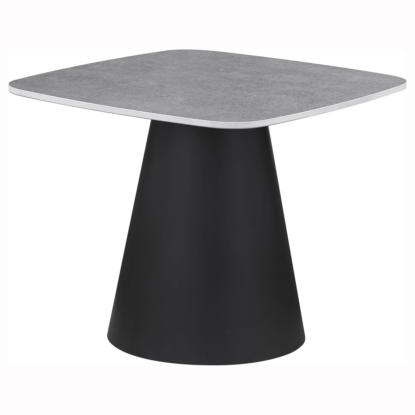 Eason Modern 2-Piece Coffee & Cocktail Table Set – Concrete & Black