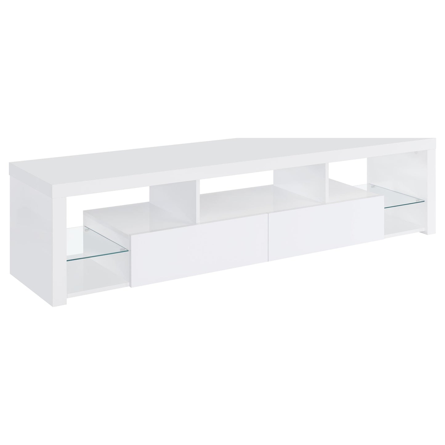 Velmora Gloss White Entertainment Console 71 inch