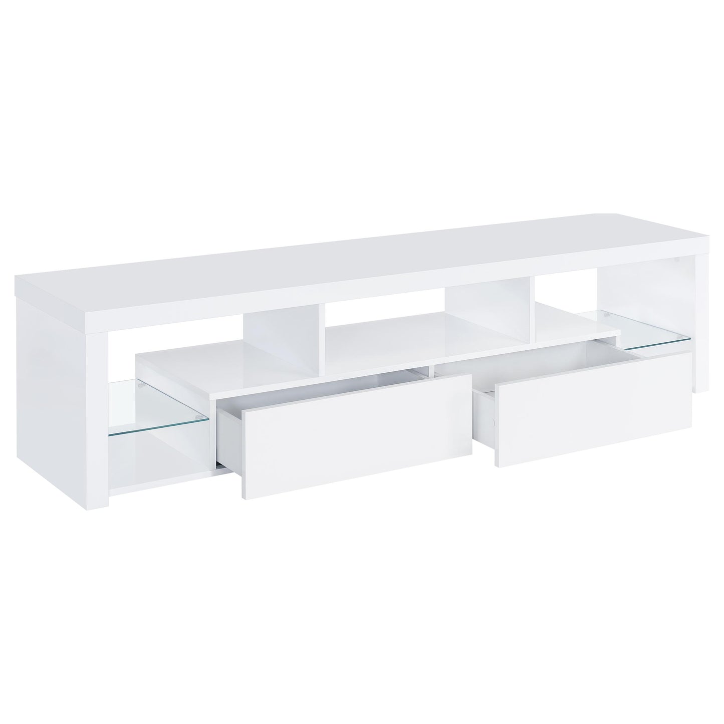 Velmora Gloss White Entertainment Console 71 inch