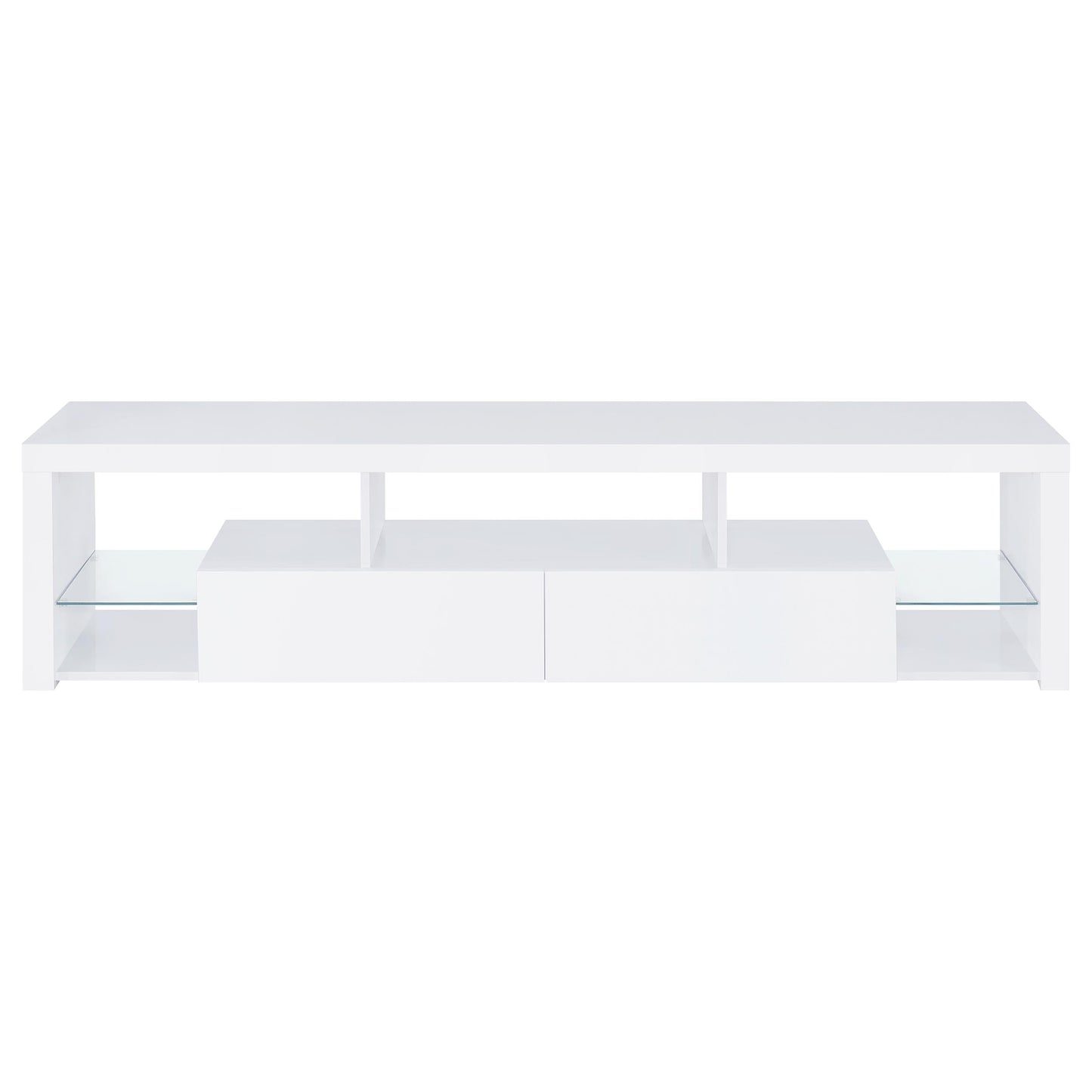 Velmora Gloss White Entertainment Console 71 inch
